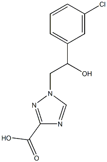 1-[2-(3-chlorophenyl)-2-hydroxyethyl]-1H-1,2,4-triazole-3-carboxylic acid