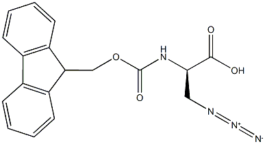 FMOC-3-アジド-D-アラニン 化学構造式