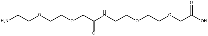 17-Amino-10-oxo-3,6,12,15-tetraoxa-9-azaheptadecanoic Acid Struktur