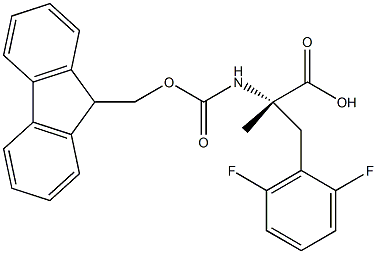 FMoc-α-Me-Phe(2,6-DiF)-OH Structure