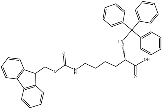 Trt-Lys(Fmoc)-OH Structure