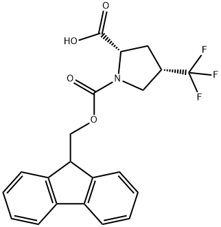 (2S,4S)-Fmoc-4-trifluoromethyl-pyrrolidine-2-carboxylic acid Structure