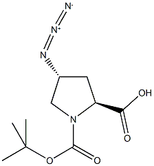 Boc-L-Pro(4-N3)-OH*DCHA (2S,4R) 结构式