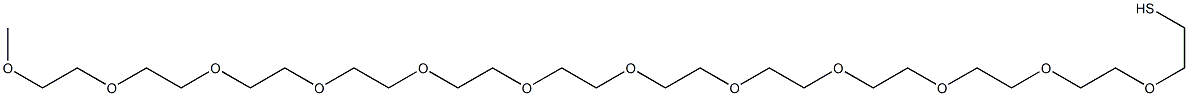 甲氧基聚乙二醇-巯基 结构式
