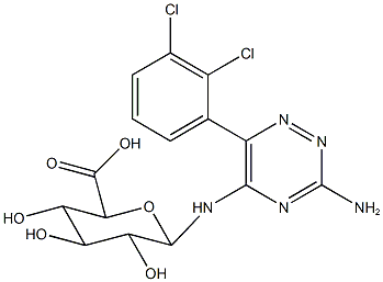 Lamotrigine 5-N-β-D-Glucuronide,136565-77-0,结构式