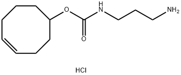 环辛-4-烯-1-基 (3-氨基丙基)氨基甲酸酯盐酸盐,1609659-02-0,结构式