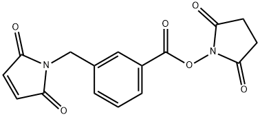 3-(MaleiMidoMethyl)-benzoic acid-NHS ester Structure