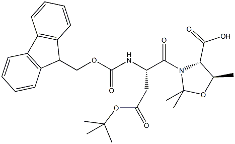 (BETAS,4S)-4-羧基-BETA-[[芴甲氧羰基]氨基]-2,2,5-三甲基-GAMMA-氧代-3-恶唑烷丁酸叔丁酯,920519-32-0,结构式