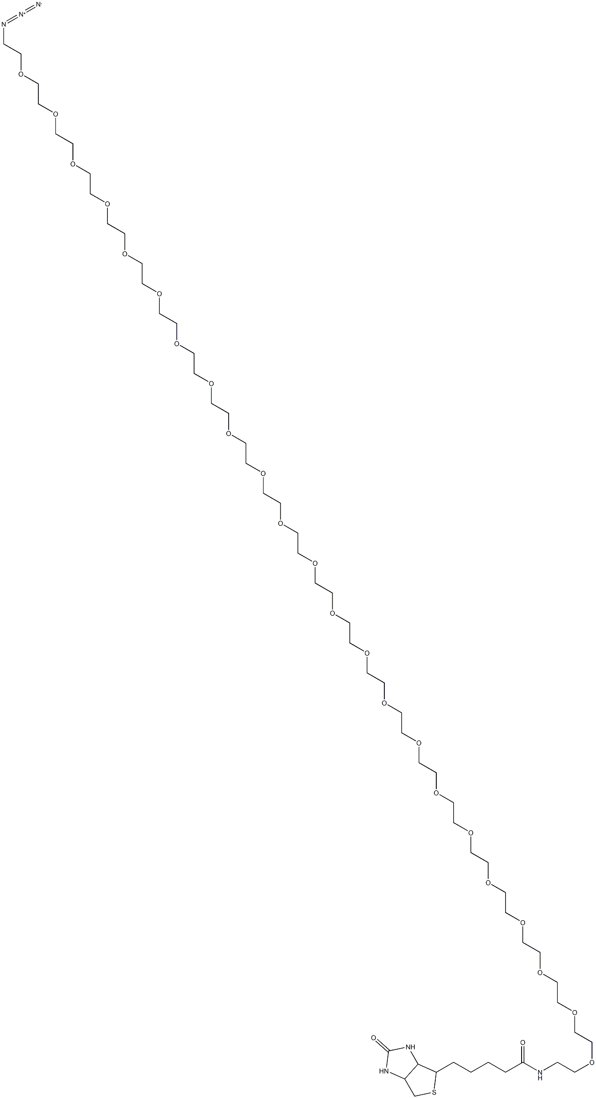 (+)-BIOTIN-PEG23-CH2CH2N3, 956494-20-5, 结构式