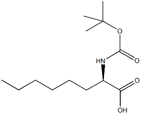 (R)-N-2-t-Butyloxycarbonylamino-octanoic acid dicyclohexylamine,,结构式