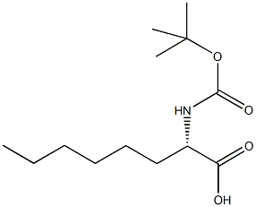 (S)-N-2-t-Butyloxycarbonylamino-octanoic acid dicyclohexylamine Structure