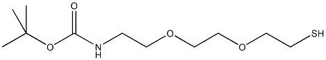 alpha-t-Butyloxycarbonylamino-omega-mercapto poly(ethylene glycol) (PEG-MW 10.000 Dalton) Structure