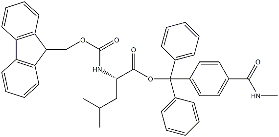 Fmoc-L-Leu-Trt TG,,结构式