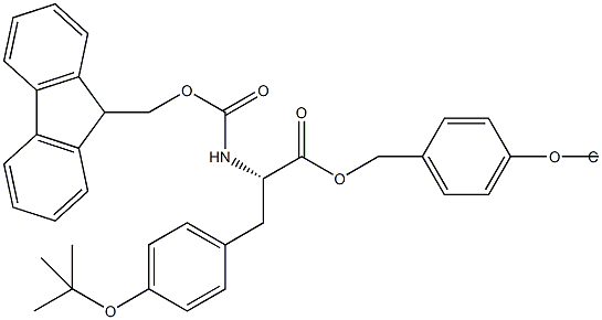 Fmoc-L-Tyr(tBu)-Wang TG Structure