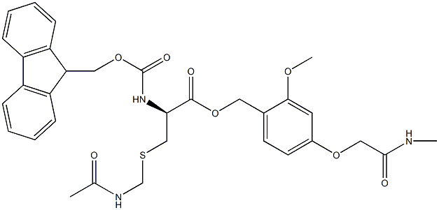 Fmoc-D-Cys(Acm)-AC TG,,结构式