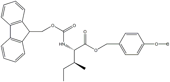 Fmoc-L-Ile-Wang TG,,结构式