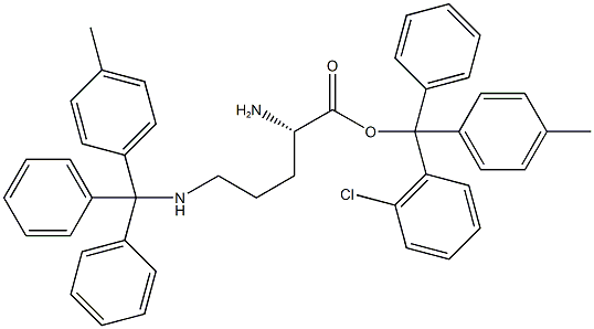 H-L-ORN(MTT)-2-CHLOROTRITYL RESIN Struktur