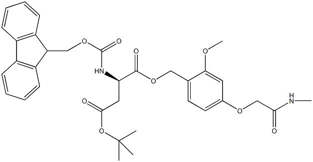 Fmoc-D-Asp(tBu)-AC TG,,结构式