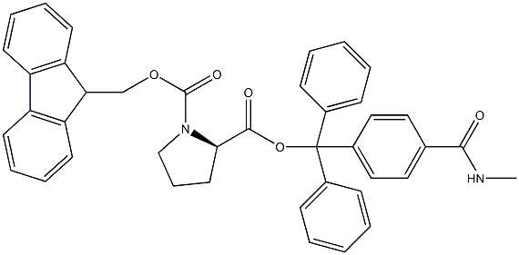 Fmoc-D-Pro-Trt TG 化学構造式