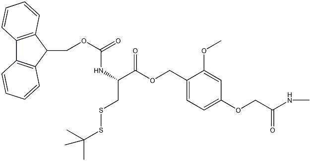 Fmoc-L-Cys(SS-tBu)-AC TG Structure