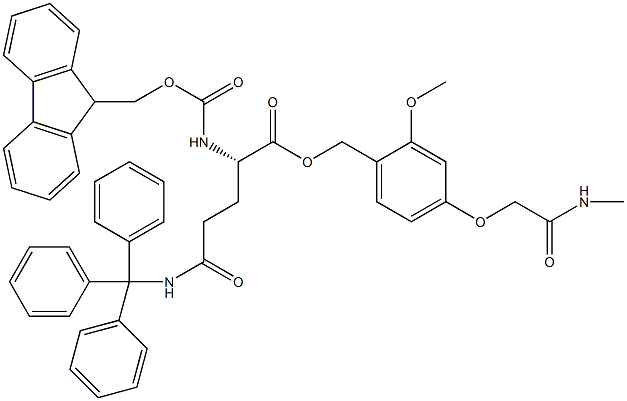 Fmoc-L-Gln(Trt)-AC TG 化学構造式