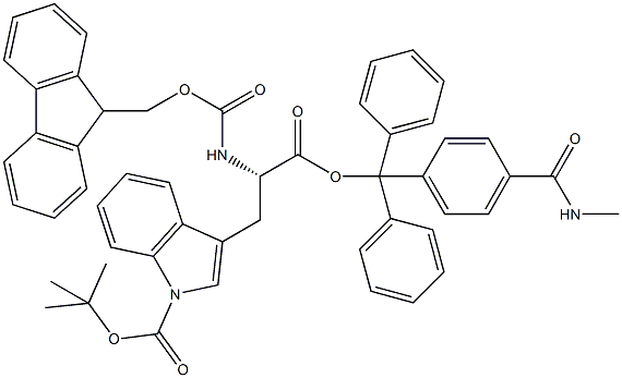 Fmoc-L-Trp(Boc)-Trt TG,,结构式