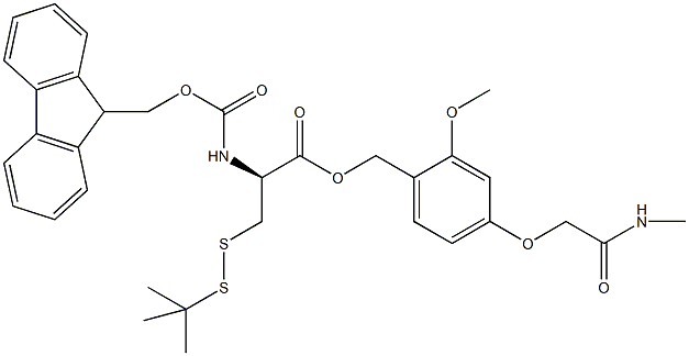 Fmoc-D-Cys(SS-tBu)-AC TG Structure