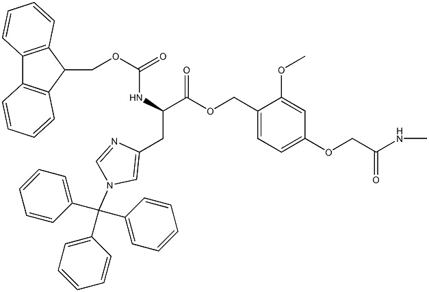 Fmoc-D-His(Trt)-AC TG,,结构式