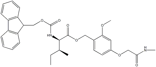 Fmoc-D-Ile-AC TG 化学構造式