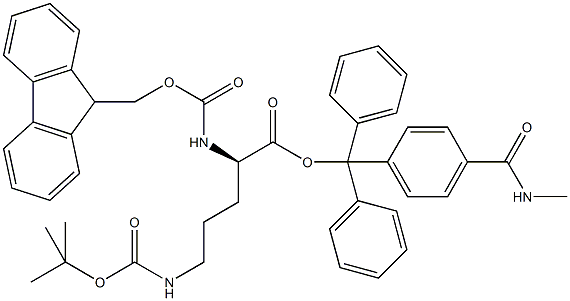 Fmoc-D-Orn(Boc)-Trt TG Structure