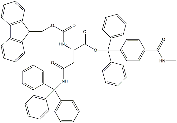 Fmoc-L-Asn(Trt)-Trt TG 化学構造式