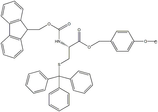Fmoc-L-Cys(Trt)-Wang TG Structure