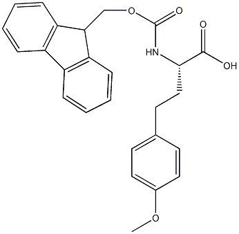 N-alpha-(9-Fluorenylmethyloxycarbonyl)-O-methyl-L-homotyrosine 结构式