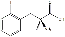 (S)-alpha-Methyl-2-iodophenylalanine (>97%, >98%ee),,结构式