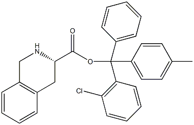 H-L-Tetrahyroisoquinoline-3-carboxylic acid-2-chlorotrityl resin (100-200 mesh, > 0.5 mmol 结构式