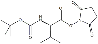 N-alpha-t-Butyloxycarbonyl-L-valine succinimidyl ester Struktur