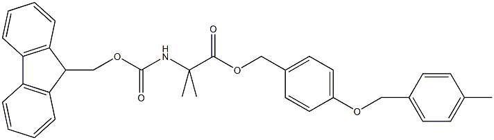 FMOC-(ME)-ALA-ALKO RESIN Structure