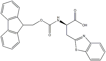 FMOC-D-ALA(BTH)-OH 结构式