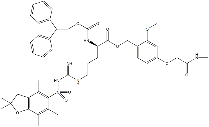 Fmoc-D-Arg(Pbf)-AC TG 化学構造式