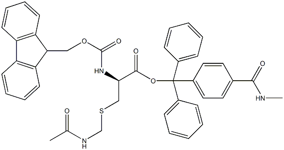 Fmoc-D-Cys(Acm)-Trt TG,,结构式