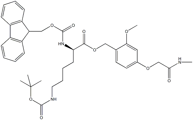 Fmoc-D-Lys(Boc)-AC TG Struktur
