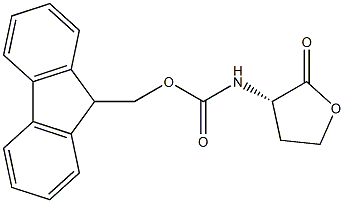 N-alpha-(9-Fluorenylmethyloxycarbonyl)-L-homoserine lactone 结构式