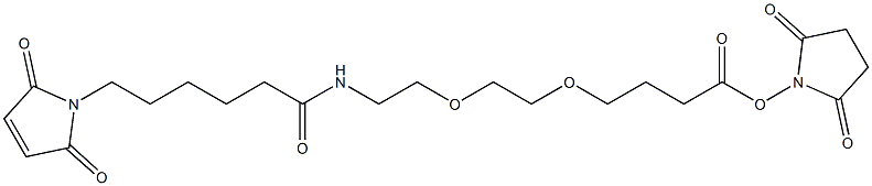 马来酰亚胺丙酰-PEG NHS 酯(聚合度为 27) 结构式