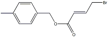 4-Bromocrotonate methylpolystyrene (1% DVB, 75-100 mesh, 0.5-1.3 mmol,,结构式