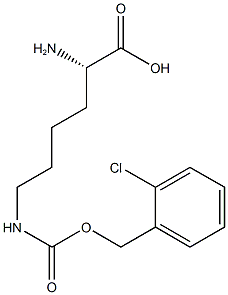 N-epsilon-(2-Chlorobenzyloxycarbonyl)-L-lysine 结构式