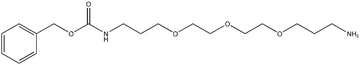 3-(2-(2-(3-Benzyloxycarbonylaminopropoxy)ethoxy)ethoxy)propylamine 化学構造式