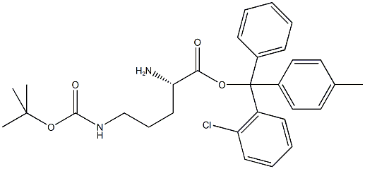 H-L-ORN(BOC)-2-CHLOROTRITYL RESIN Struktur