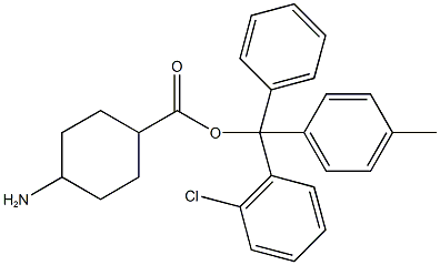 4-AMINOCYCLOHEXYL CARBOXYLIC ACID-2-CHLOROTRITYL RESIN 结构式