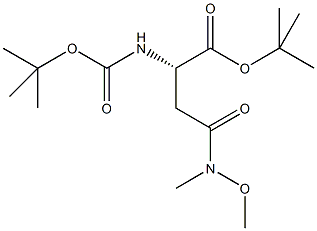 N-alpha-t-Butyloxycarbonyl-N-beta-methyl-N-beta-methoxy-L-aspargine alpha-t-butyl ester, N-alpha-t-Butyloxycarbonyl-L-aspartic acid alpha-t-butyl ester N-beta-methyl-N-beta-methoxy-amide