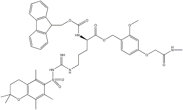 Fmoc-D-Arg(Pmc)-AC TG 化学構造式